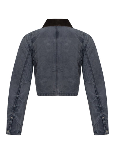 Shrunken Workwear Jacket In Denim (Mirage Grey)