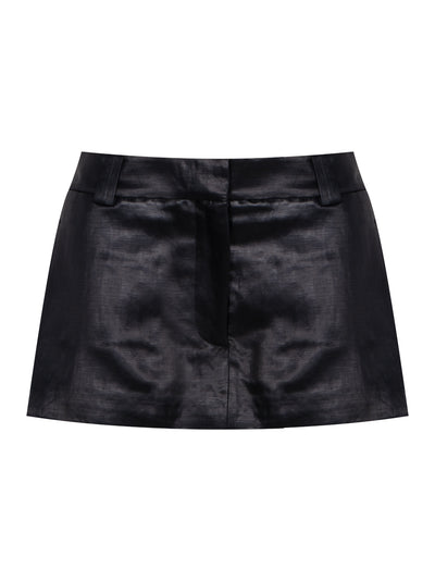 Side Slit Skort (Black)