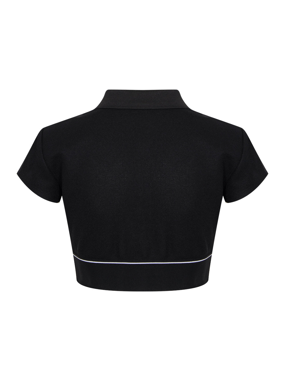 Cheerleader Polo Top (Black)