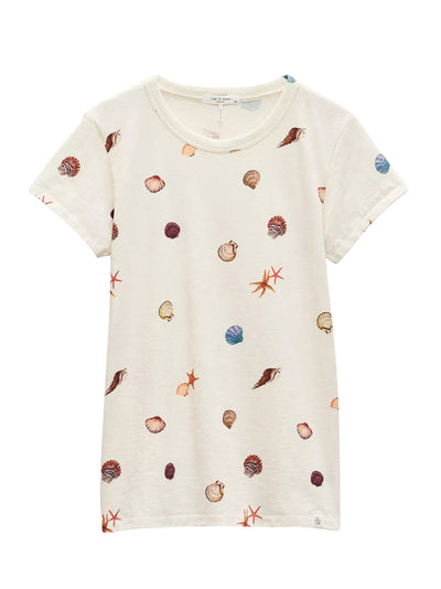 All Over Seashell Tee (Ivory Multi)