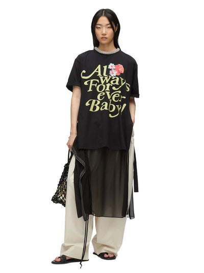 Always Forever Baby Tee Dress (Black Multi)