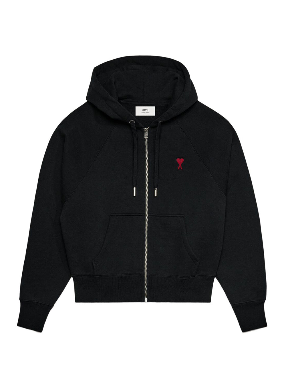 Ami De Coeur Zipped Hoodie (Black)