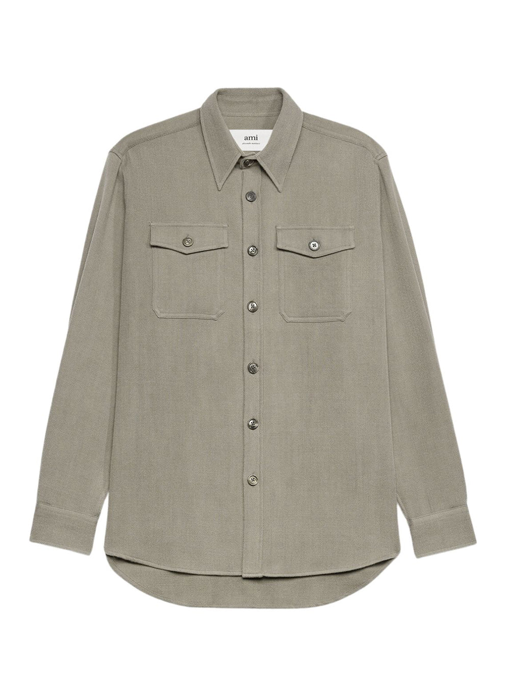 Ami Overshirt With Chest Pocket (Taupe)