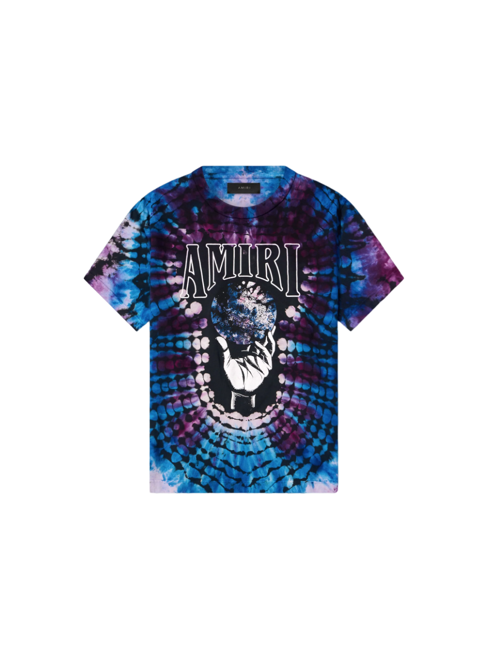 Amiri Crystal Ball Tie-dye Tee (Black/Purple/Blue)