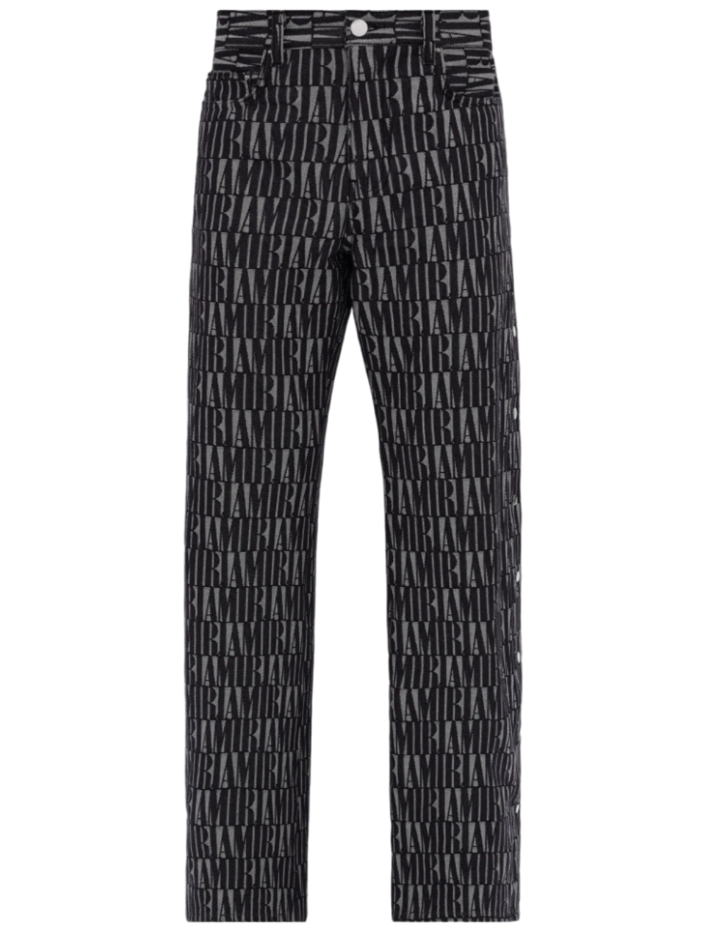 Amiri-Jacquard-Snap-Off-Pant-Black-1