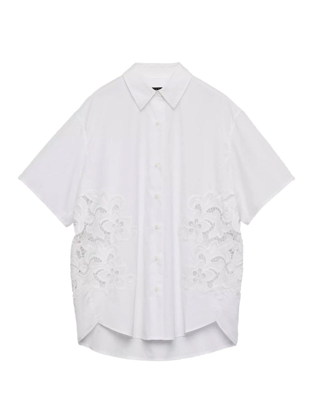 Amy Lace Shirt (White Lace)
