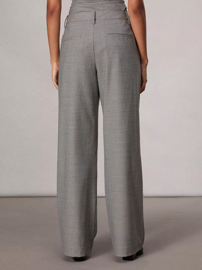 Andi Full Length Trouser (Blue Plaid)