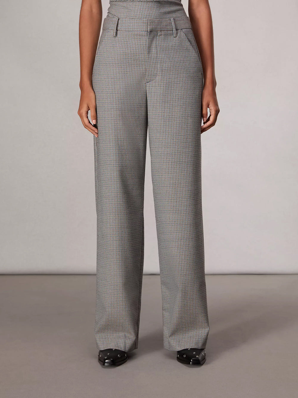 Andi Full Length Trouser (Blue Plaid)