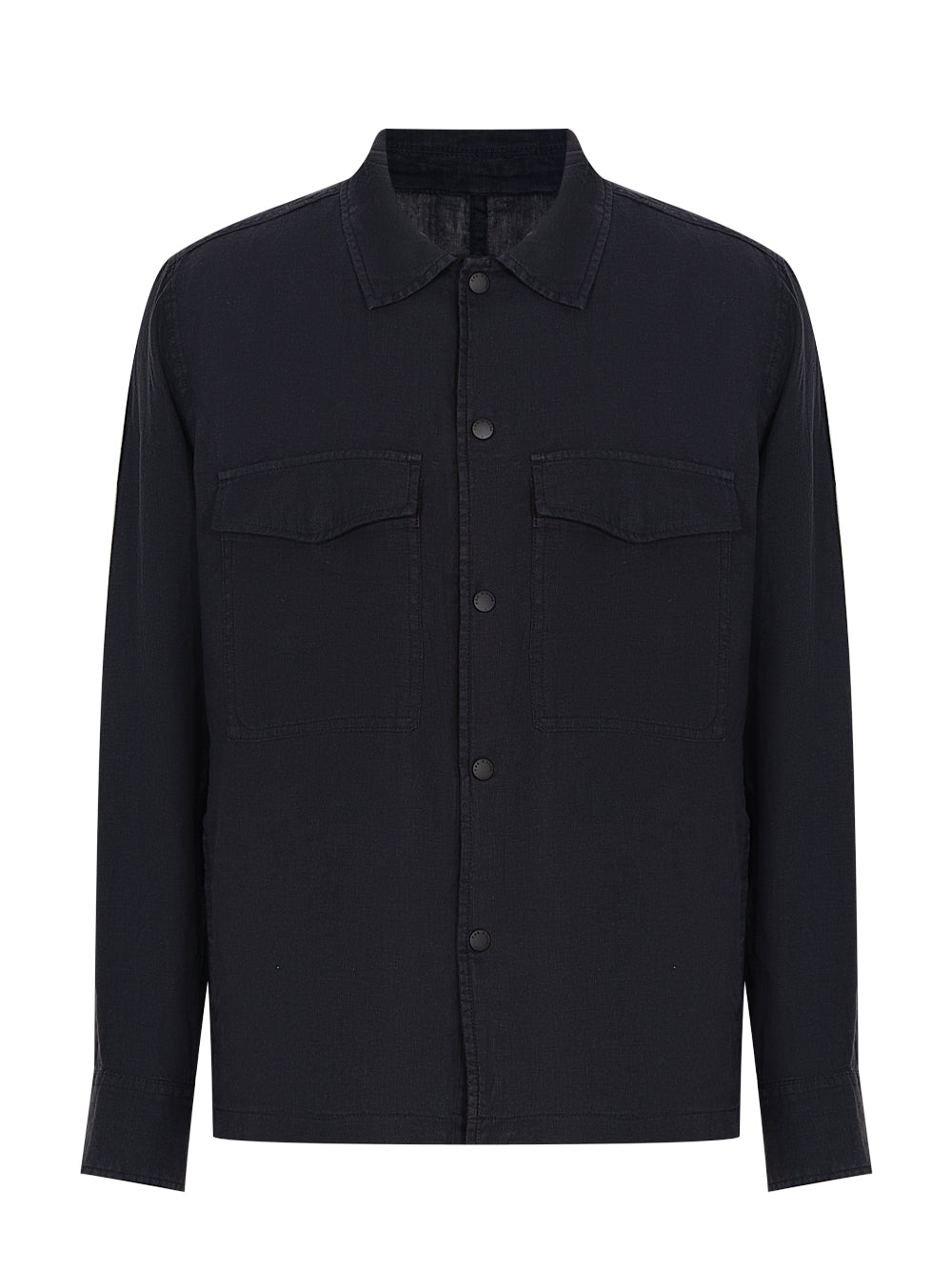 Angus Linen Shirt Jacket (Black)
