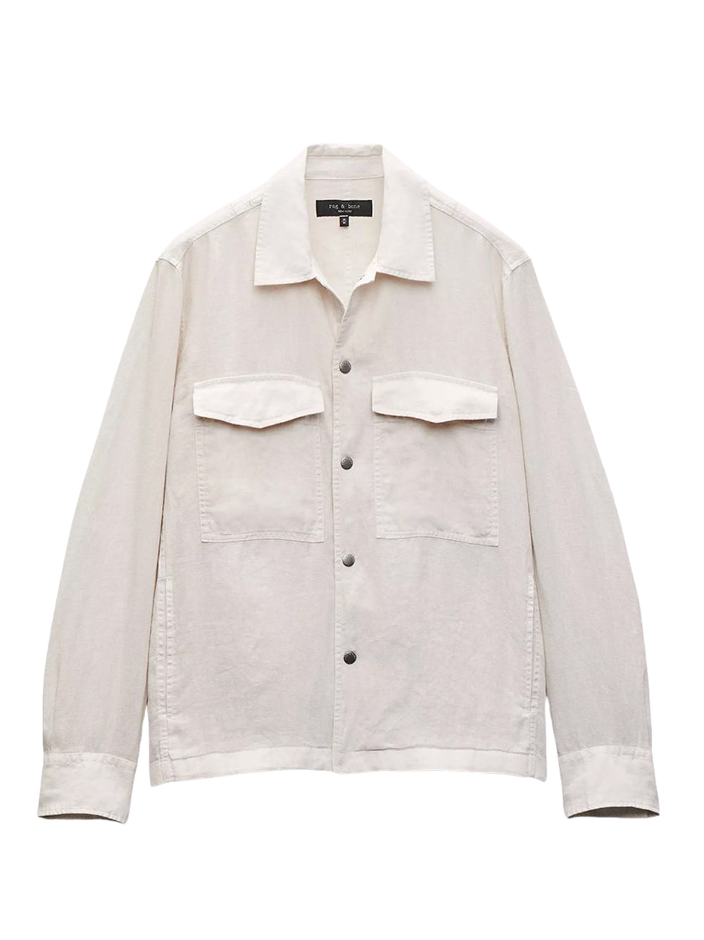 Angus Linen Shirt Jacket (Chime Grey)