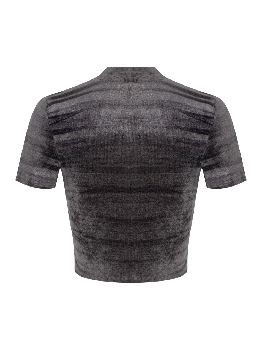 Animal Print Short Sleeve Tee (Dark Grey)