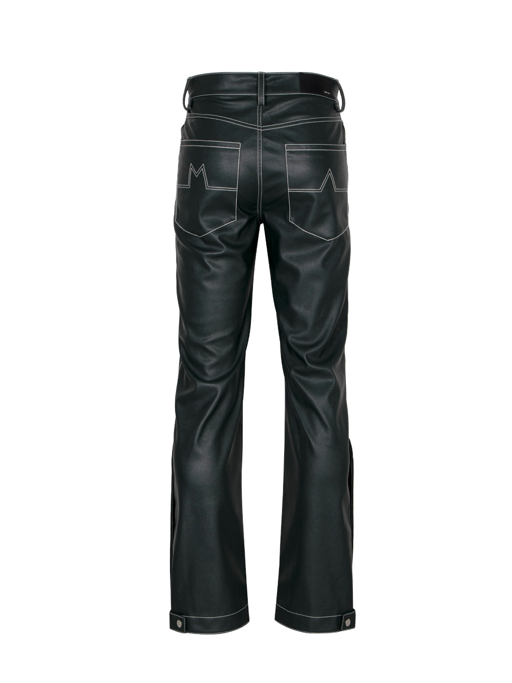 Arts District Faux Leather Carpenter Pants (Rain Forest)