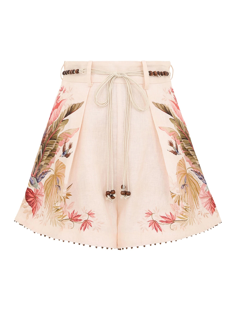 Ascension Tuck Short (Cream Palm Floral)