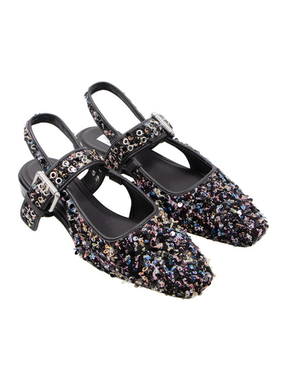 Astra Slingback (Bouclé Black Multi)