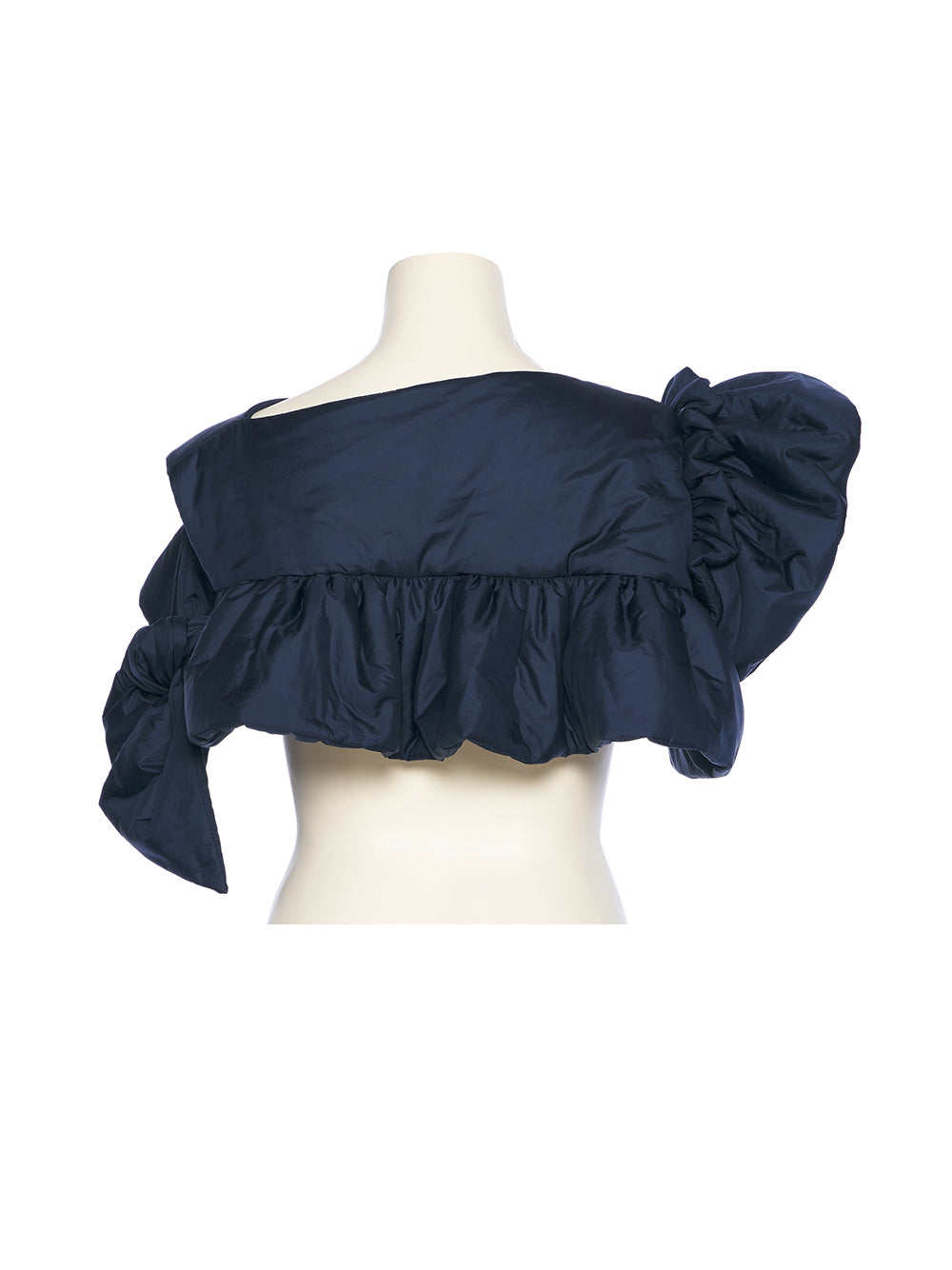 Asymmetric Puff Top (Navy)