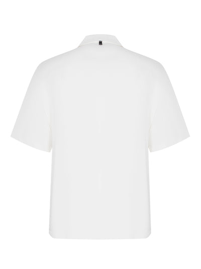 Avery Resort Embroidered Shirt (Aged White)