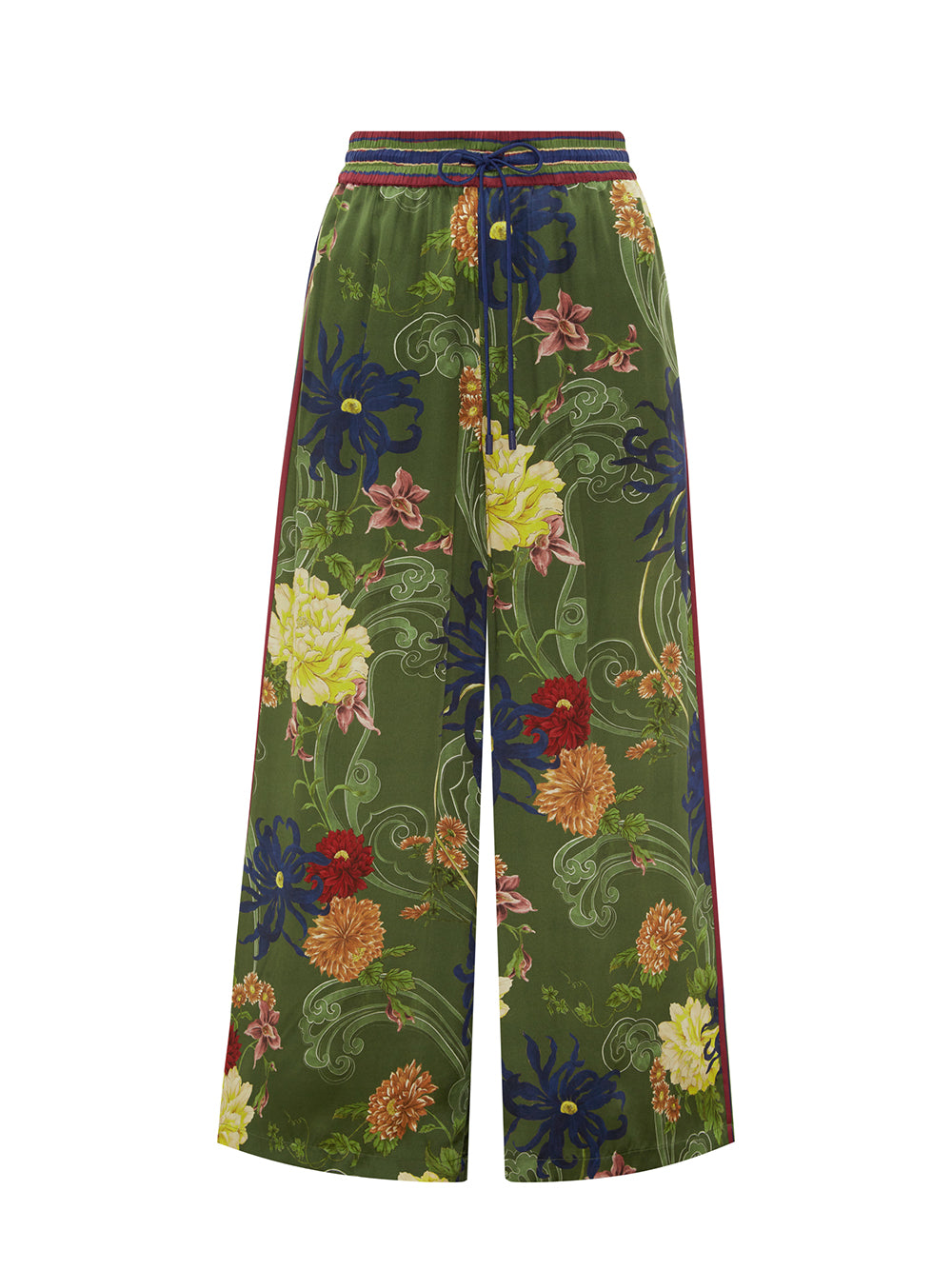 Avery Silk Pant (Green)