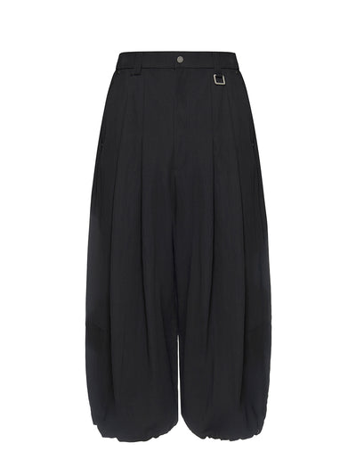 Cropped Two-Way Trouser Black