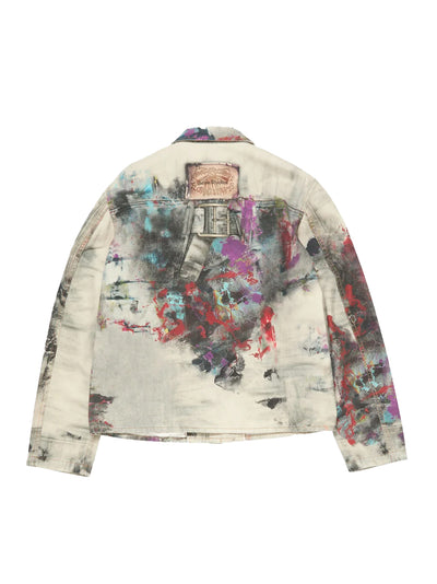 Jacket Trompe L'Oeil Print (White/Multi)