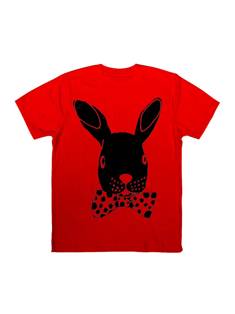 Bad Bunny Black T-shirt Red