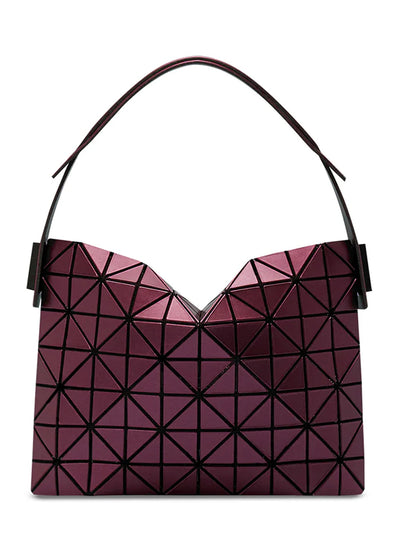 BAGUETTE METALLIC Handbag (Small) (Bordeaux)