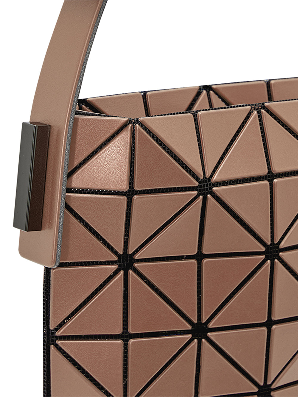 BAGUETTE METALLIC Handbag (Large) (Light Brown)