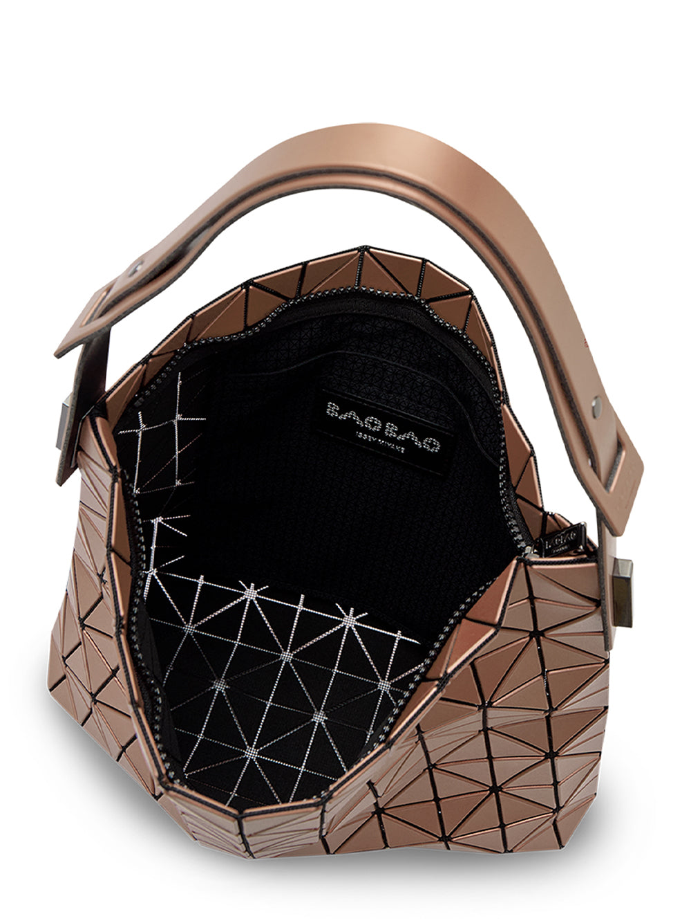 BAGUETTE METALLIC Handbag (Large) (Light Brown)