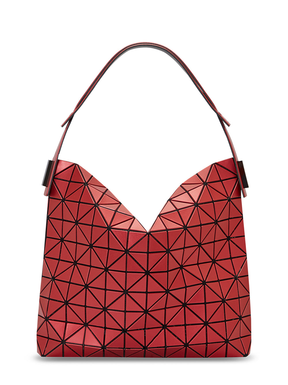 BAGUETTE METALLIC Handbag (Large) (Red)