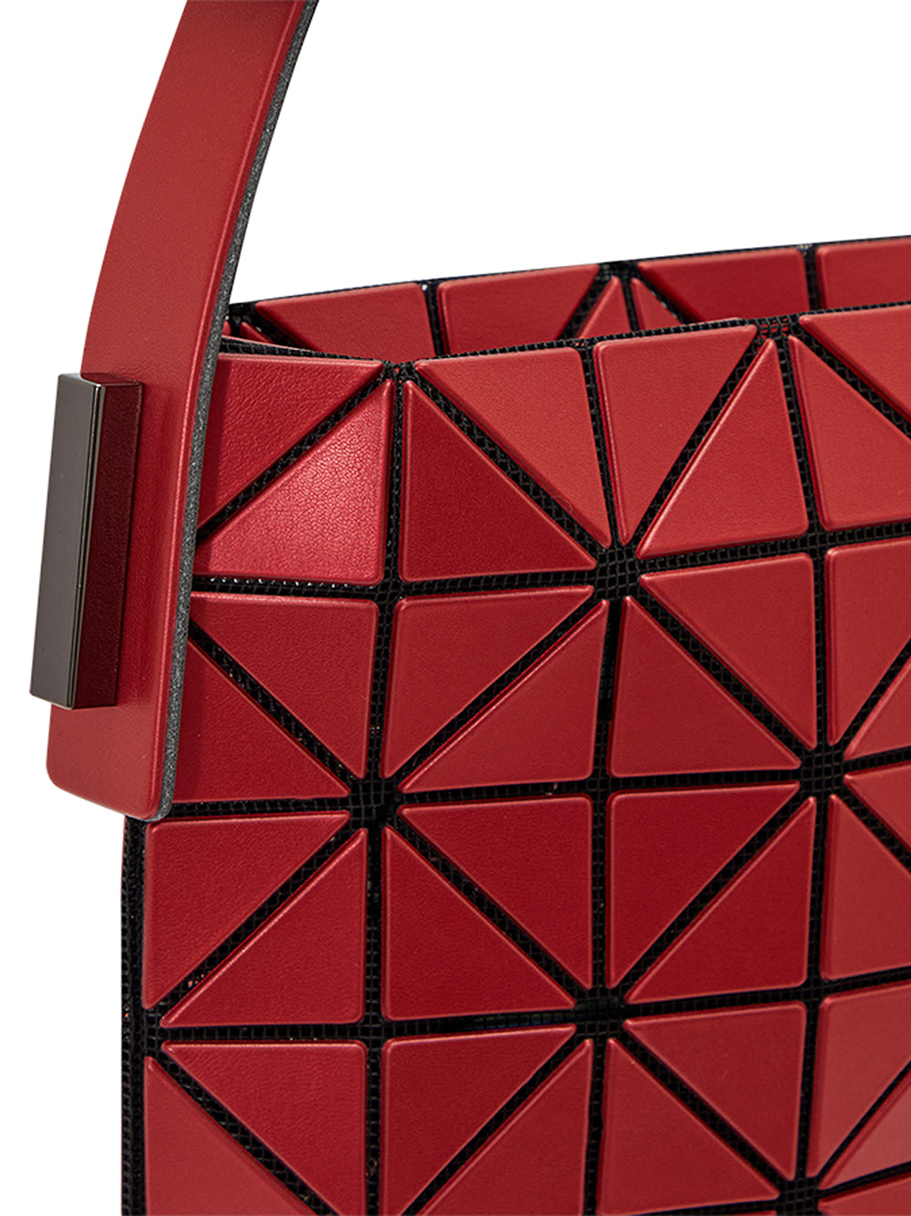 BAGUETTE METALLIC Handbag (Large) (Red)