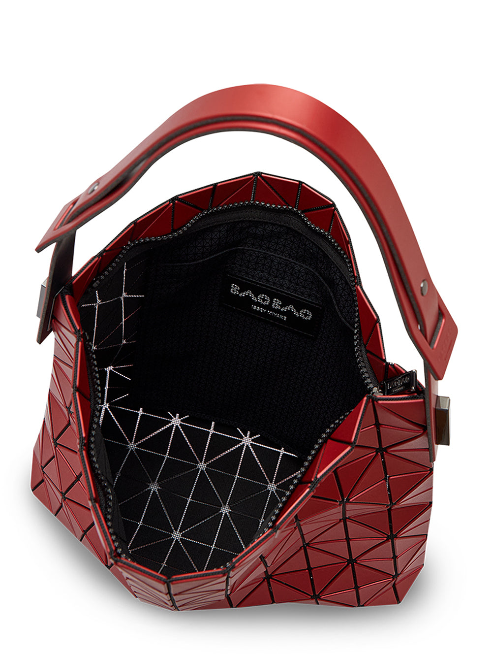 BAGUETTE METALLIC Handbag (Large) (Red)