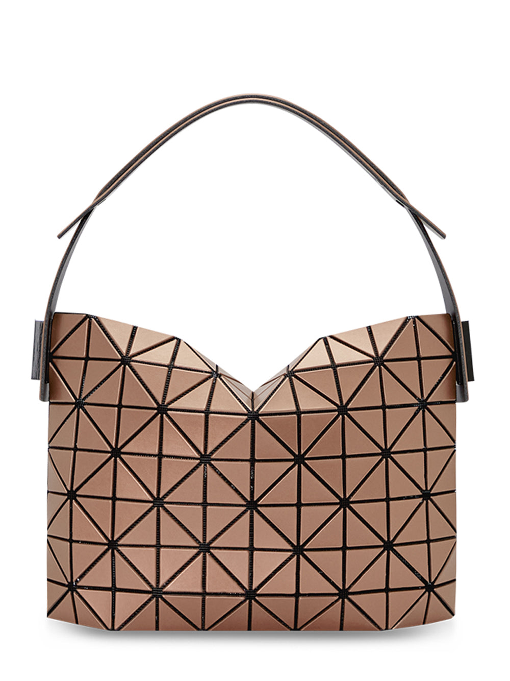 BAGUETTE METALLIC Handbag (Small) (Light Brown)