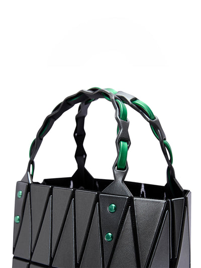 BASKET Handbag (Small) (Green Mix)