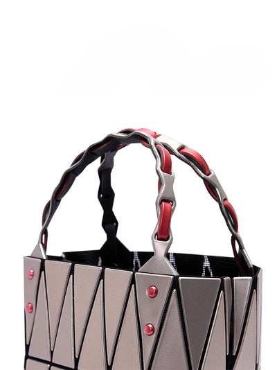 BASKET Handbag (Small) (Red Mix)