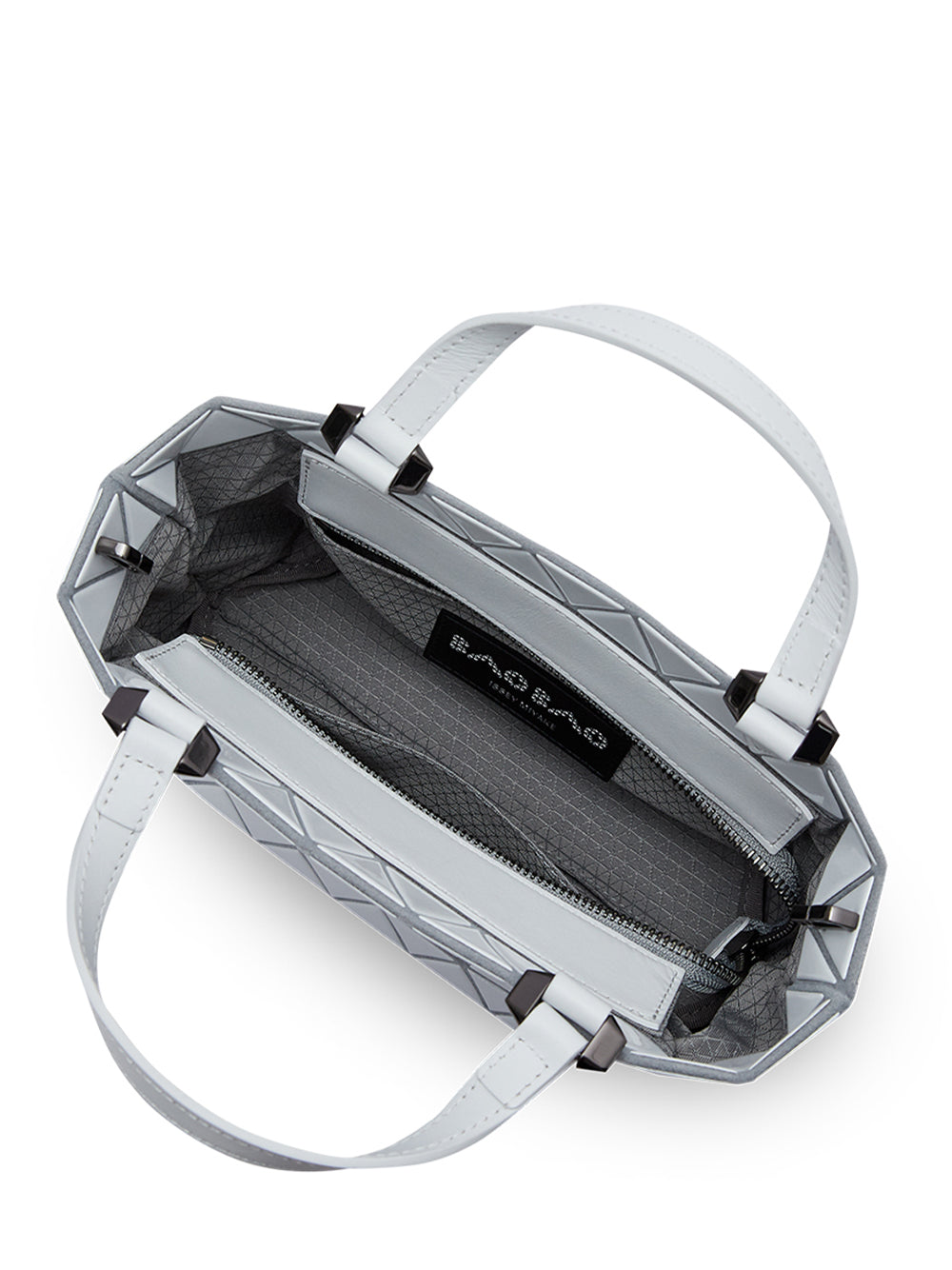 CRYSTAL GLOSS Handbag (Mini) (Light Gray)