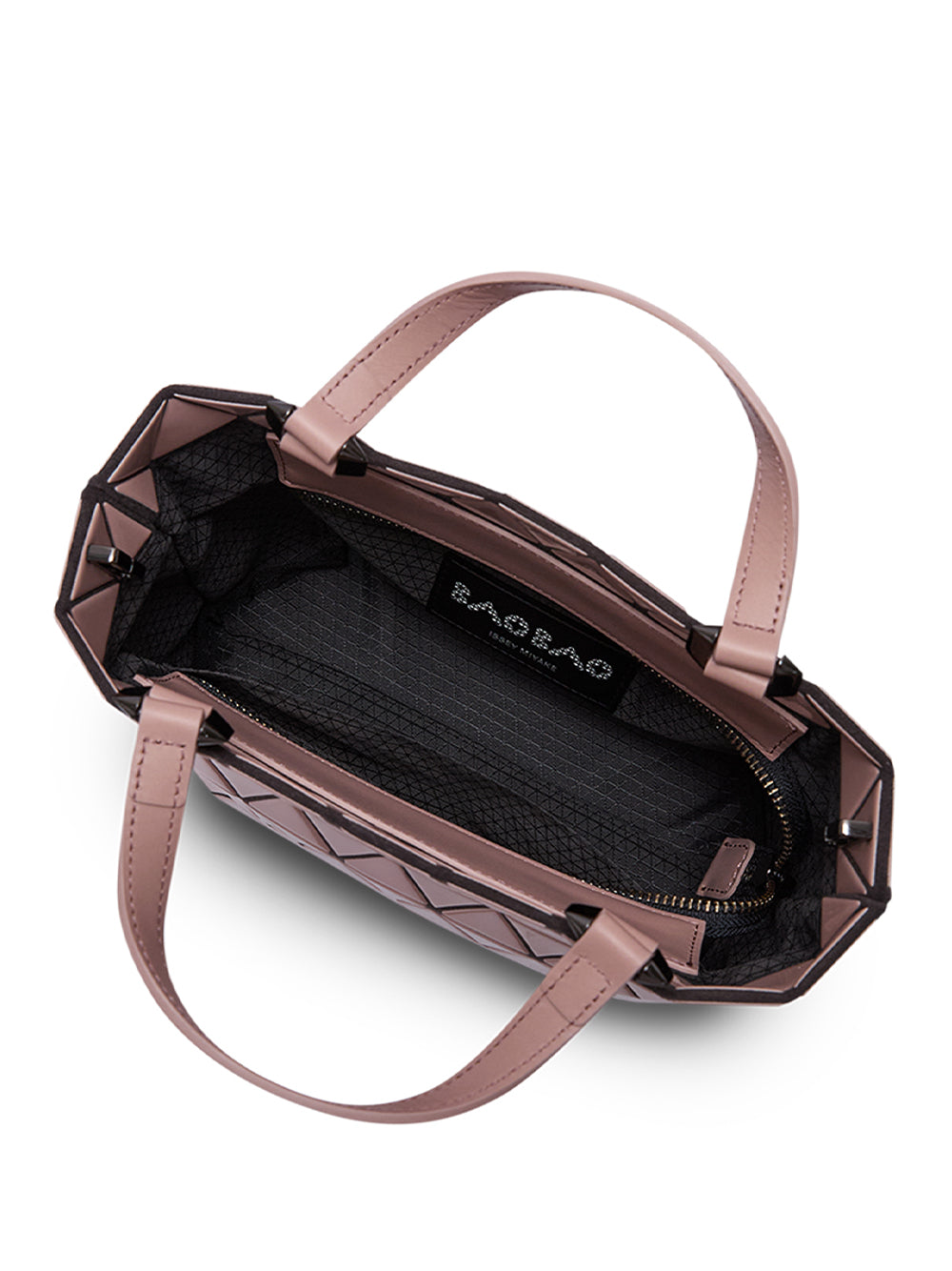 CRYSTAL GLOSS Handbag (Mini) (Pink Beige)