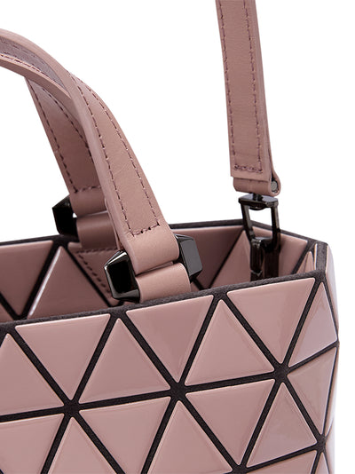 CRYSTAL GLOSS Handbag (Mini) (Pink Beige)