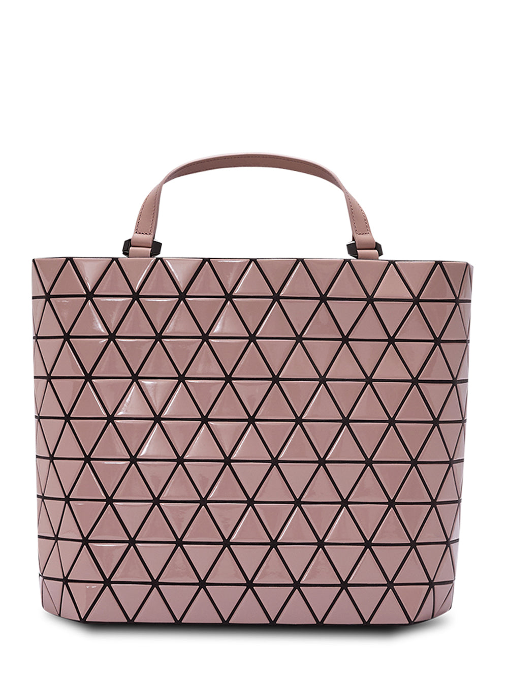 CRYSTAL GLOSS Handbag (Small) (Pink Beige)