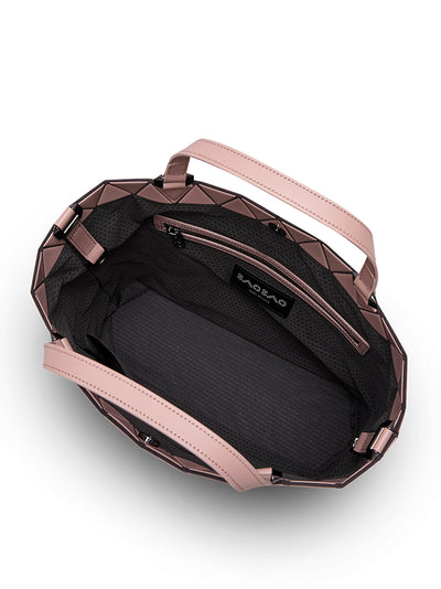 CRYSTAL GLOSS Handbag (Small) (Pink Beige)