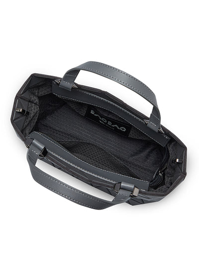 CRYSTAL MATTE Handbag (Mini) (Charcoal Gray)