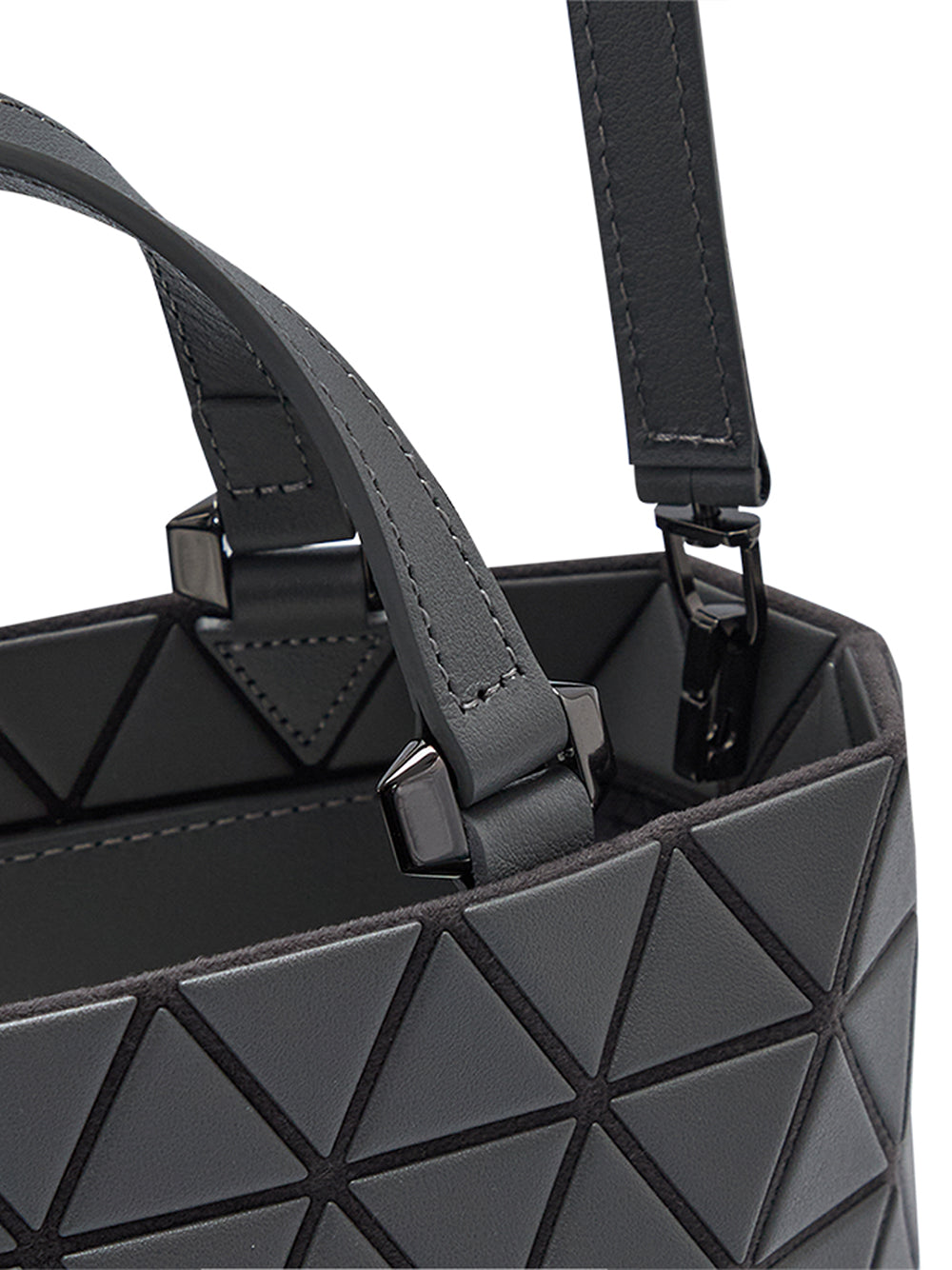CRYSTAL MATTE Handbag (Mini) (Charcoal Gray)