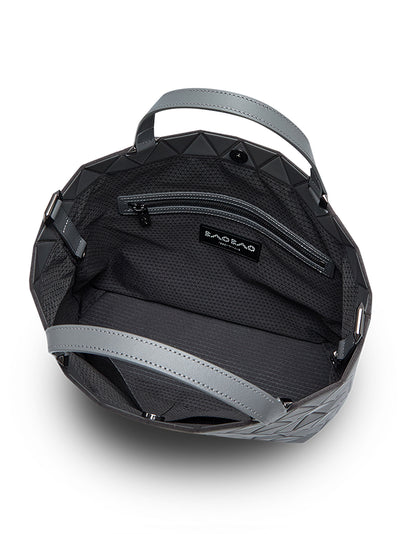 CRYSTAL MATTE Handbag (Small) (Charcoal Gray)