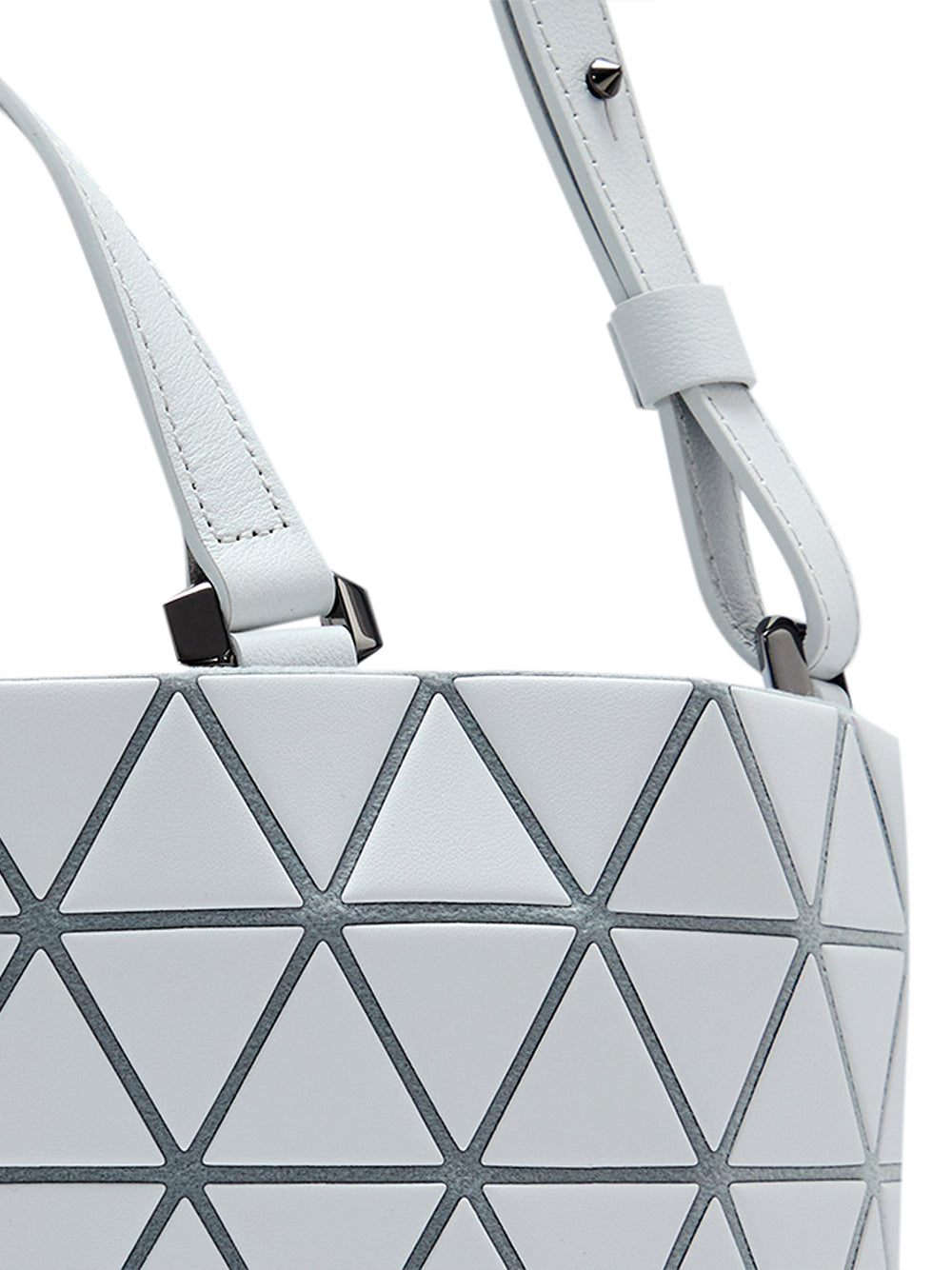 CRYSTAL MATTE Handbag (Small) (Light Gray)