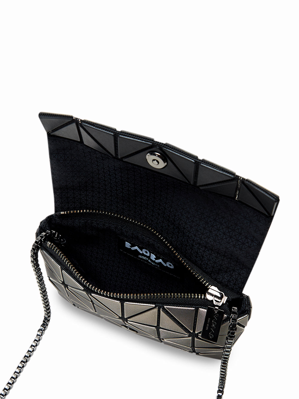 PLATINUM COFFRET Chain Bag (Small) (Gunmetal)