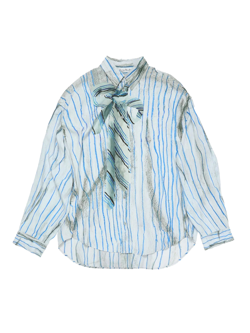 Printed Button-Up Shirt Blue Multi