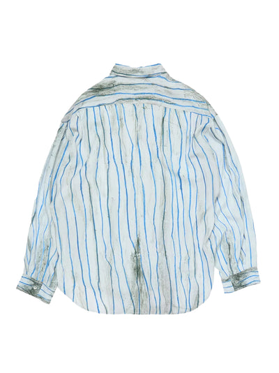 Printed Button-Up Shirt Blue Multi