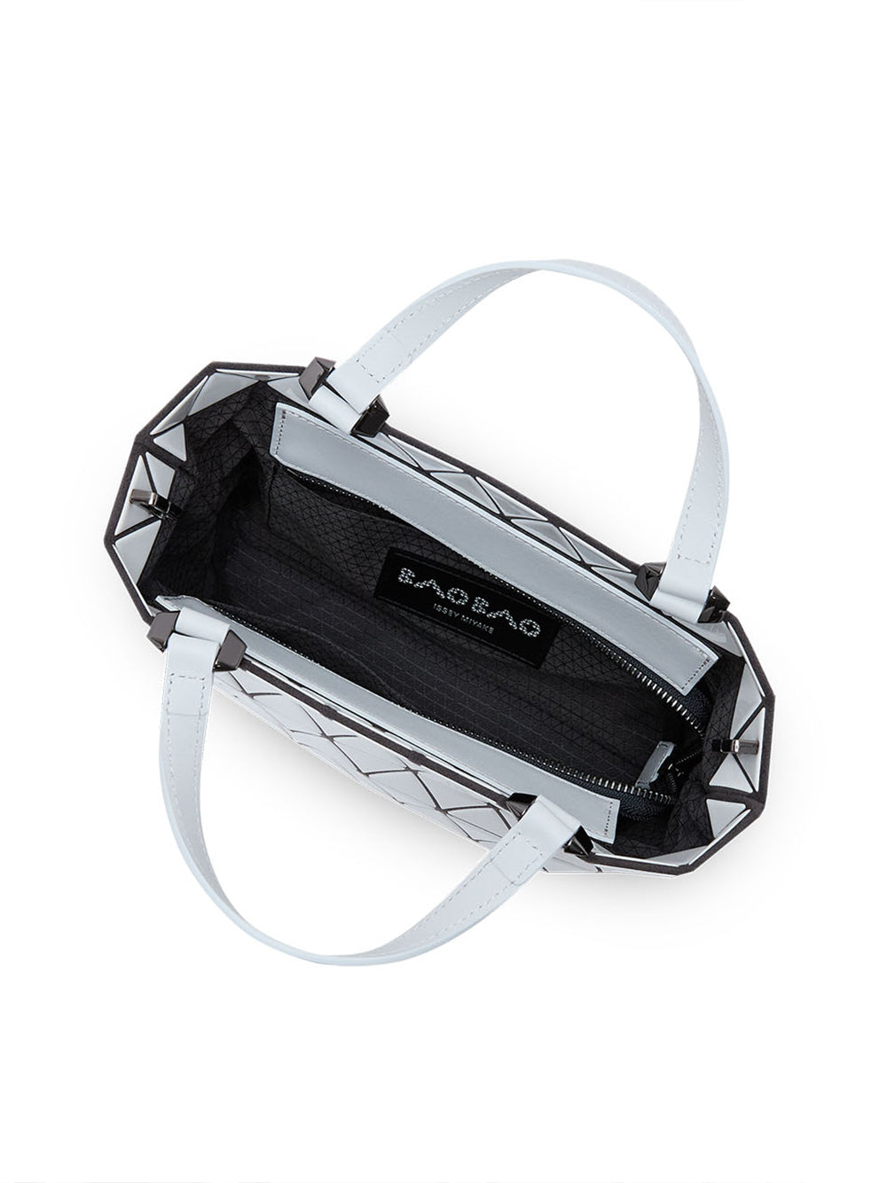 CRYSTAL GLOSS Handbag (Mini) (Light Gray)