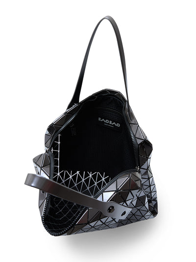ROW METALLIC Handbag (Charcoal)
