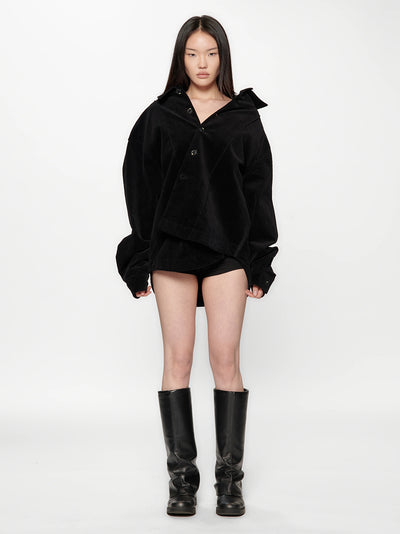 Float Overshirt (Vintage Black Corduroy)
