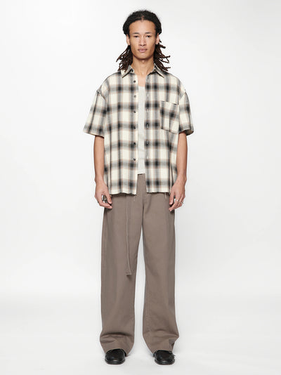 Hold Ss Shirt (Black/Brown Check)