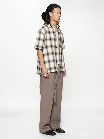 Hold Ss Shirt (Black/Brown Check)
